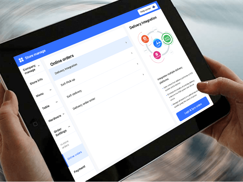 Delivery platforms connected to OrderX POS