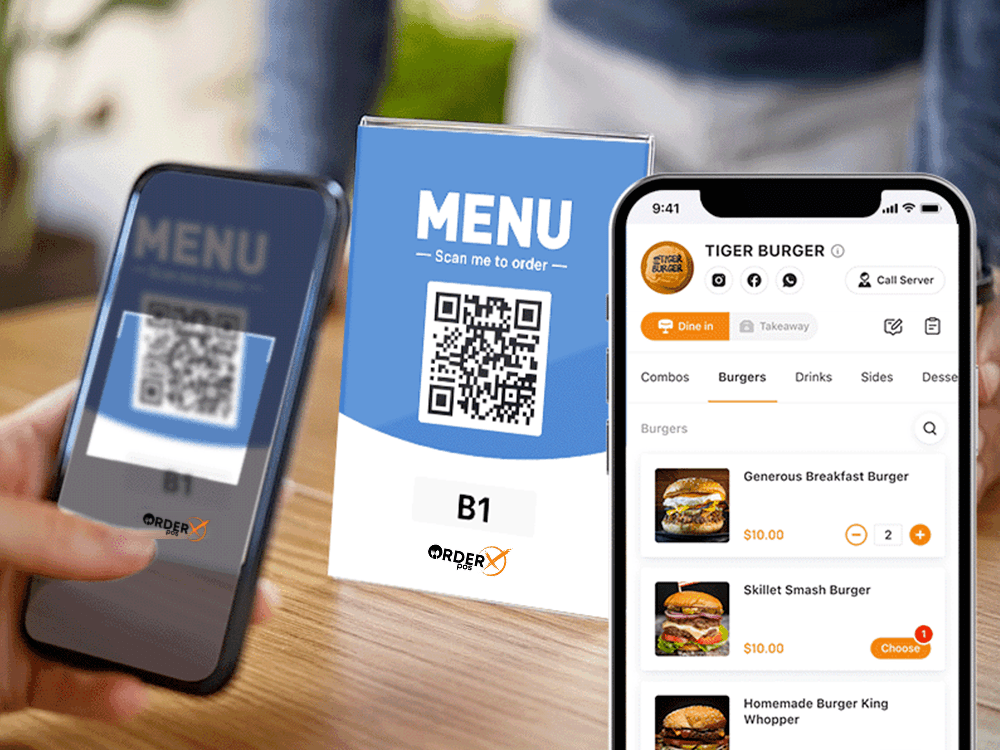 Table QR Ordering with OrderX POS