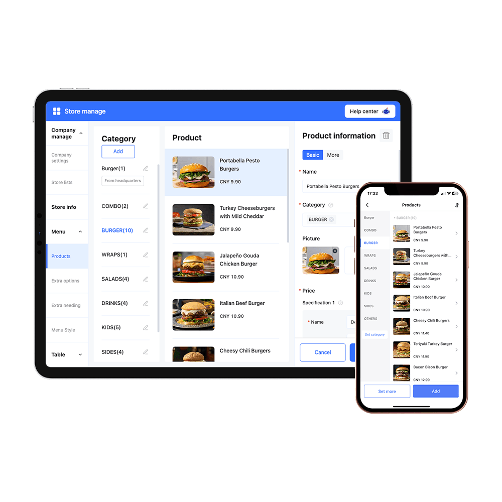 Menu Management