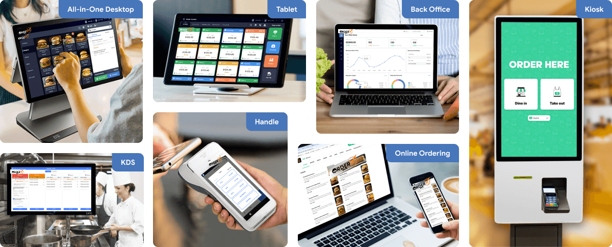 OrderX POS software portfolio